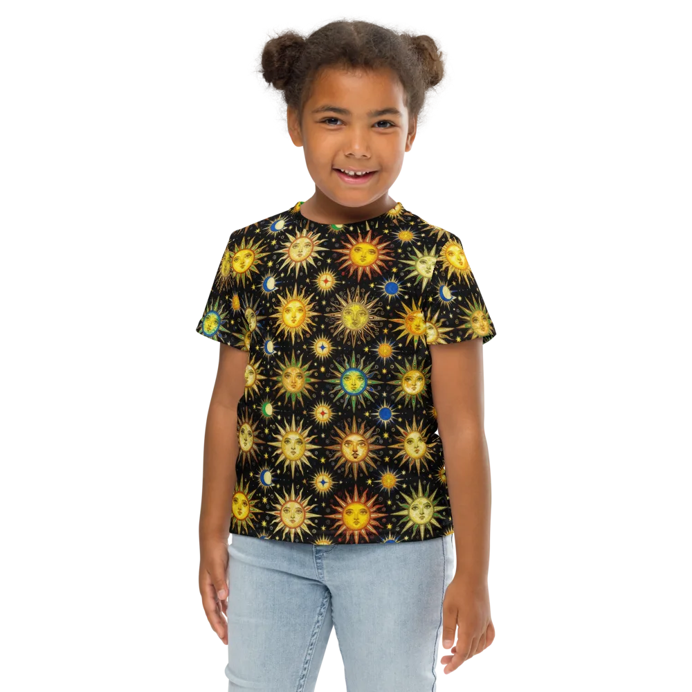 Celestial Masquerade on Kids Crew Neck T-Shirt — Front