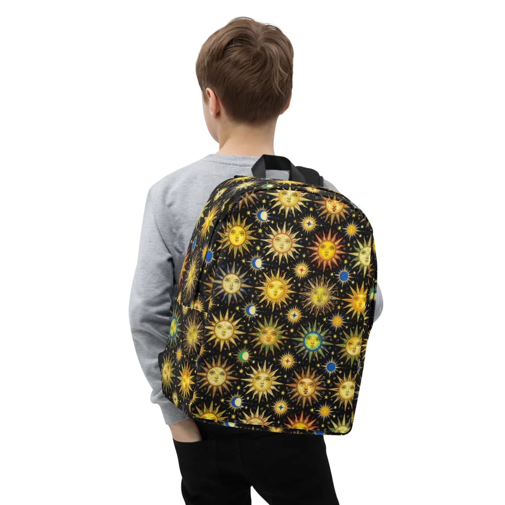 Celestial Masquerade on Minimalist Backpack — Zoomed-in