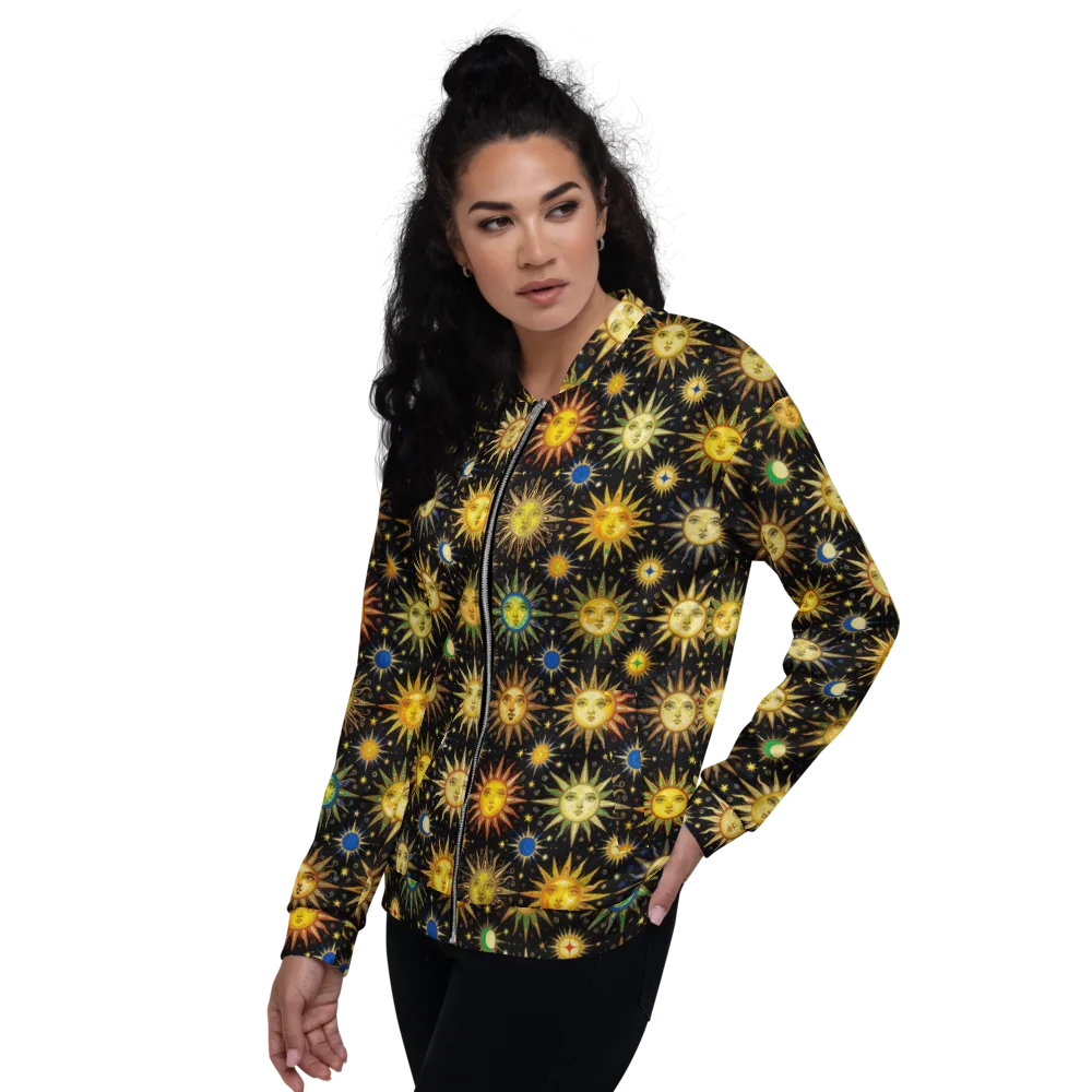 Celestial Masquerade on Bomber Jacket — Left
