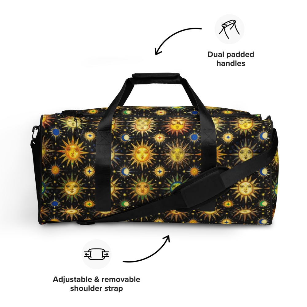 Celestial Masquerade on Duffle Bag — Front