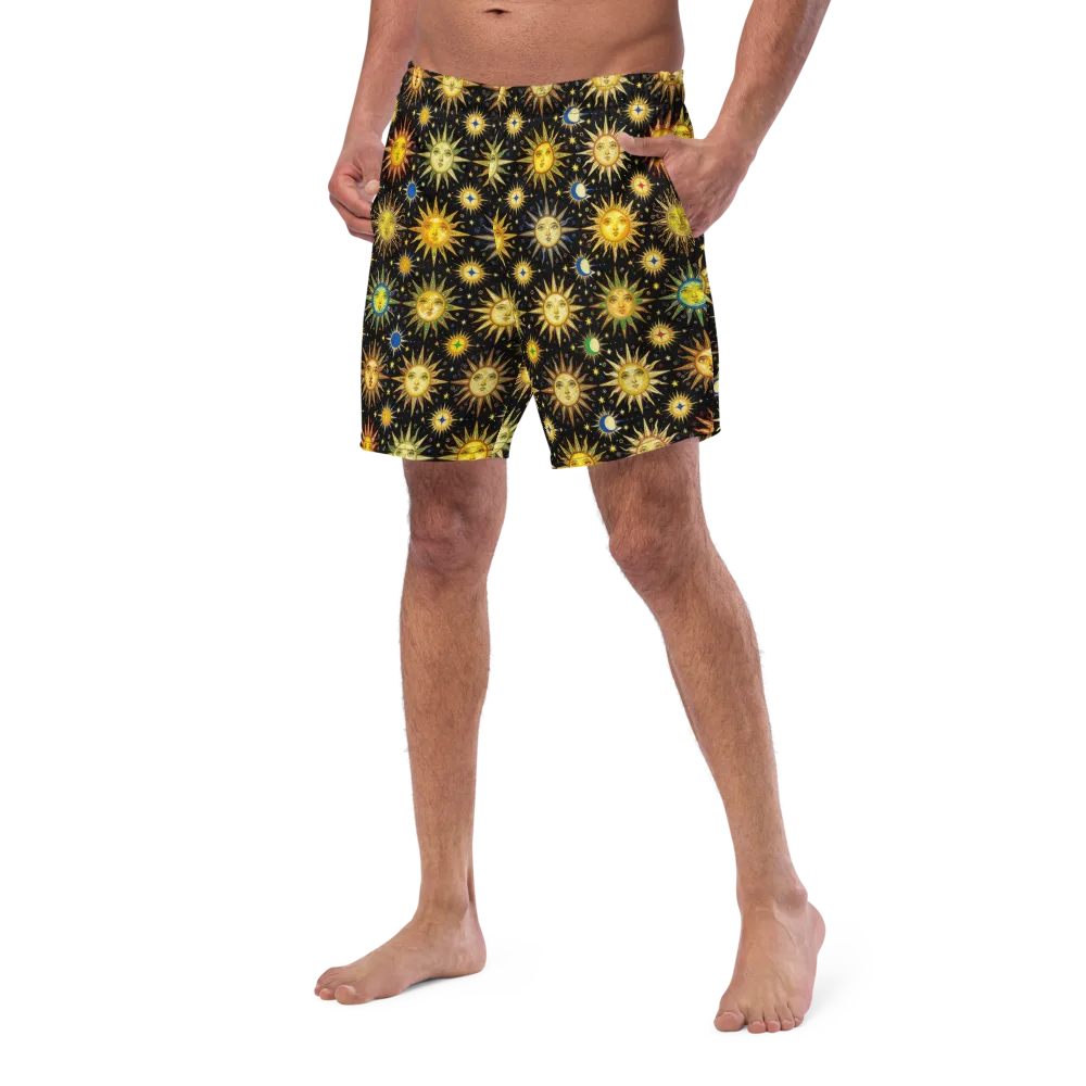 Celestial Masquerade on Swim Trunks — Left Front