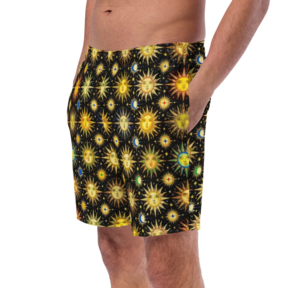 Celestial Masquerade on Swim Trunks — Left Front