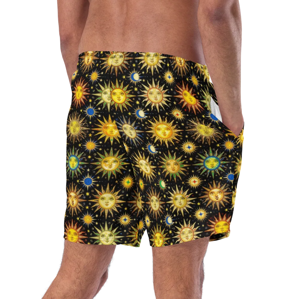 Celestial Masquerade on Swim Trunks — Right Back