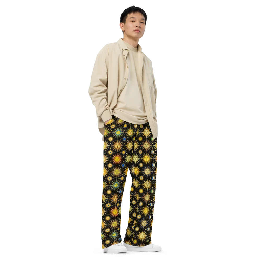 Celestial Masquerade on Wide-Leg Pants — Right Front