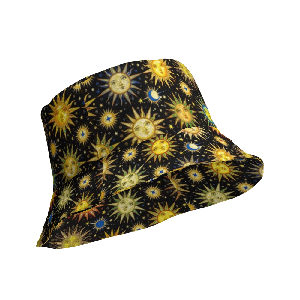 Celestial Masquerade on Reversible Bucket Hat — Product details Outside