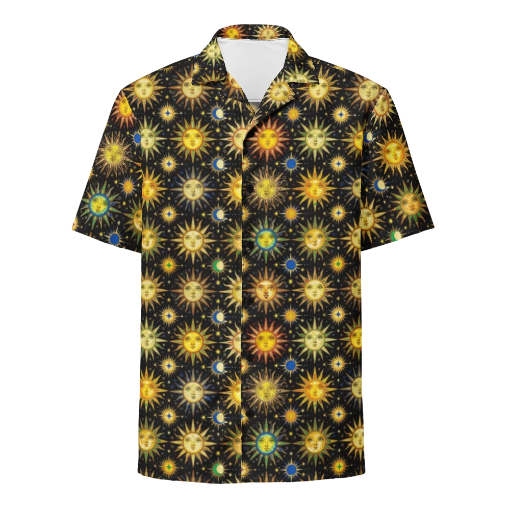Celestial Masquerade on Button Shirt — Front