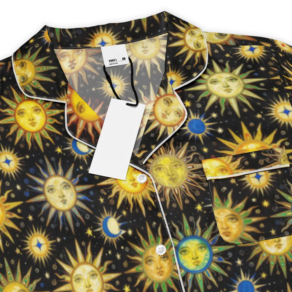 Celestial Masquerade on Women's Short Sleeve Pajama Top — Product details