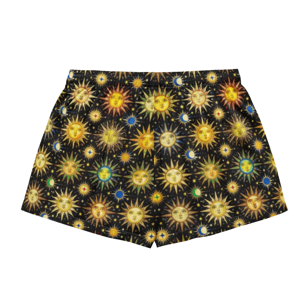 Celestial Masquerade on Women's Pajama Shorts — Back