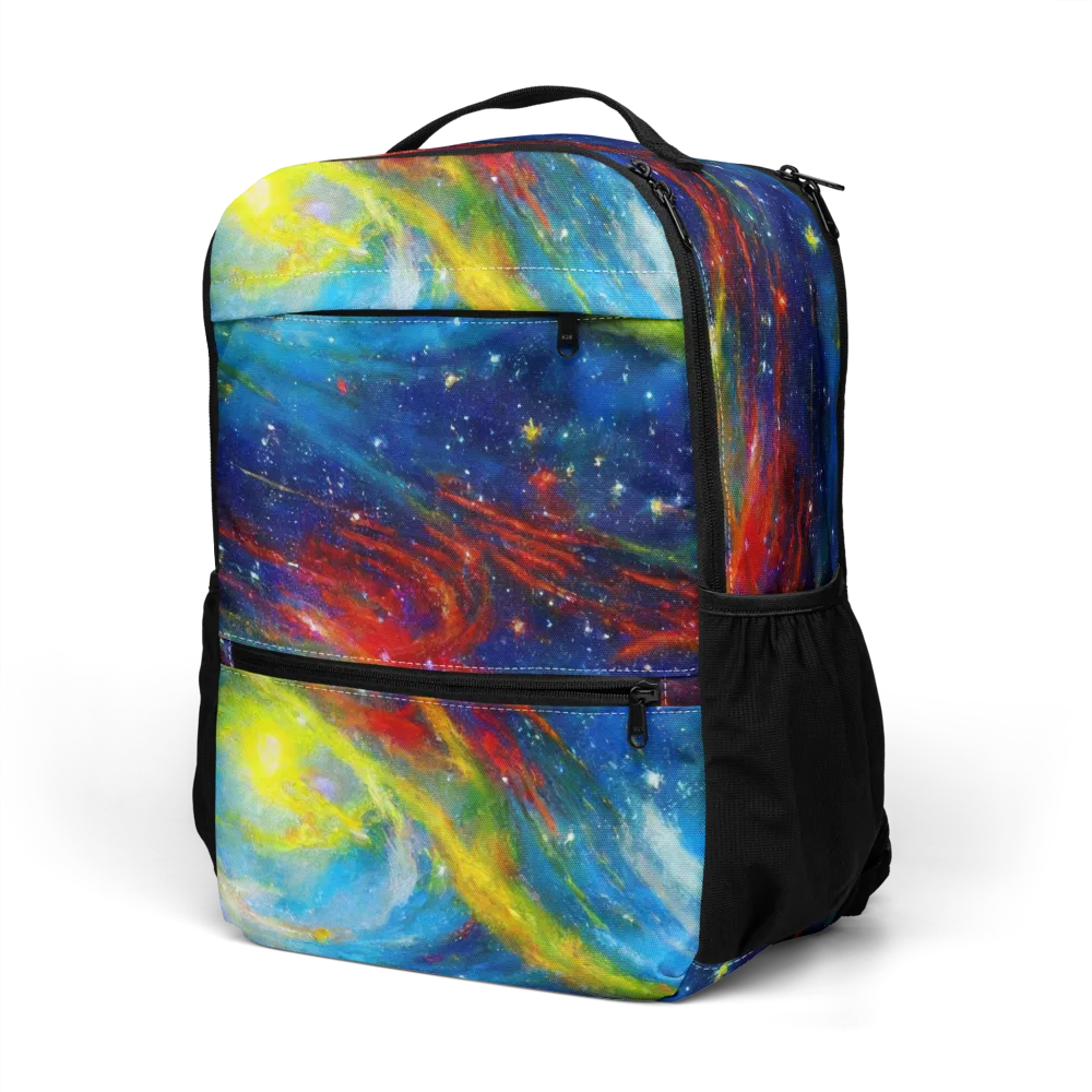 Deep-space Bloom on Utility Backpack — Left Front