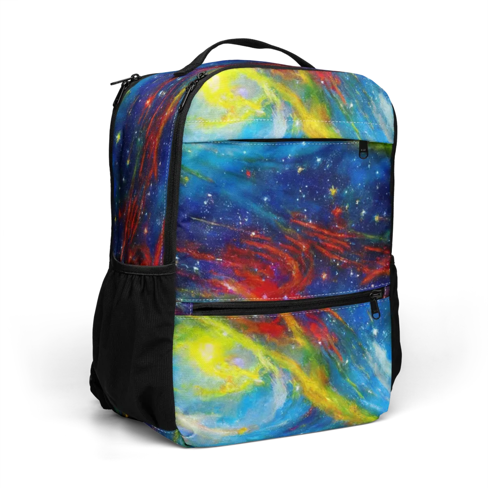 Deep-space Bloom on Utility Backpack — Right Front
