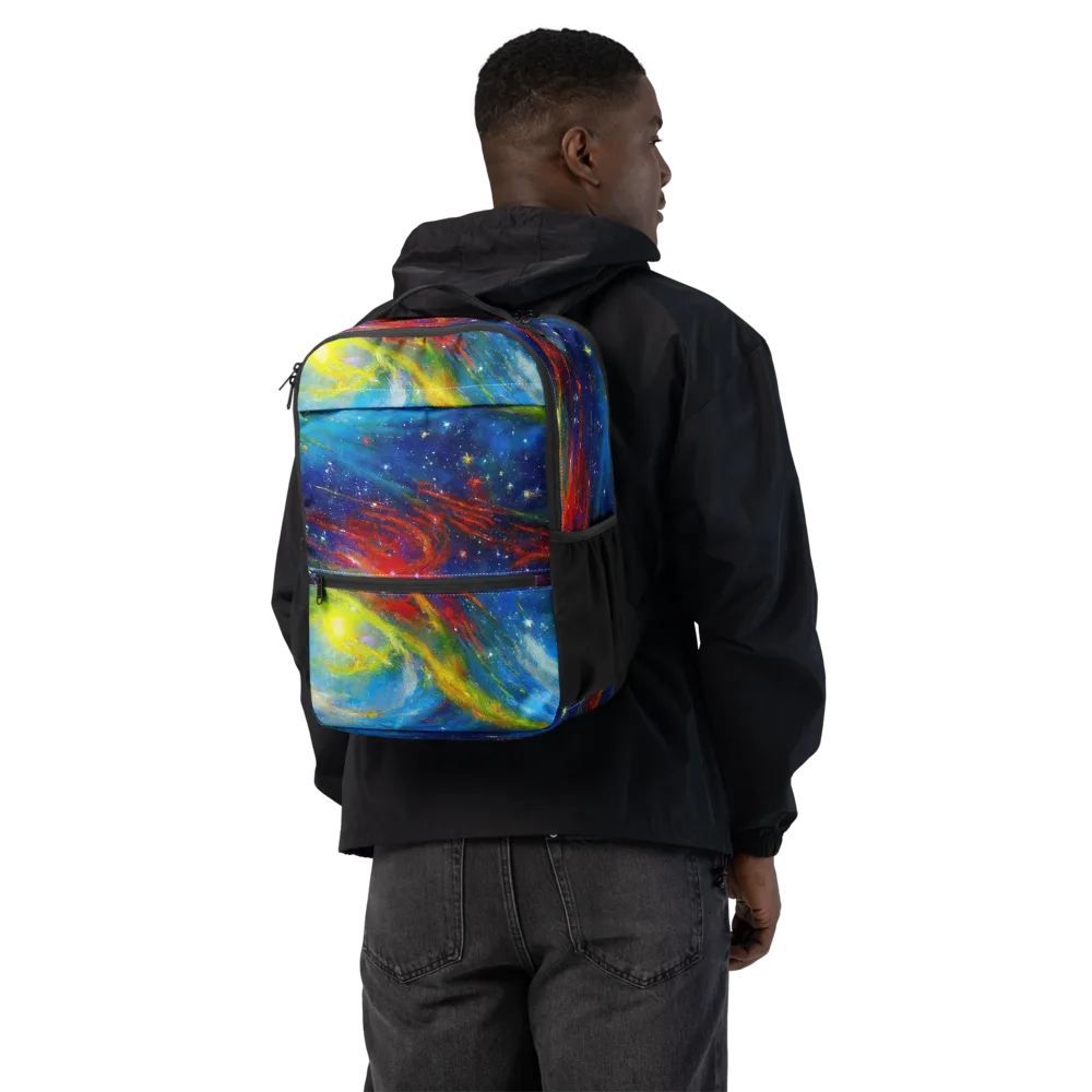 Deep-space Bloom on Utility Backpack — Back