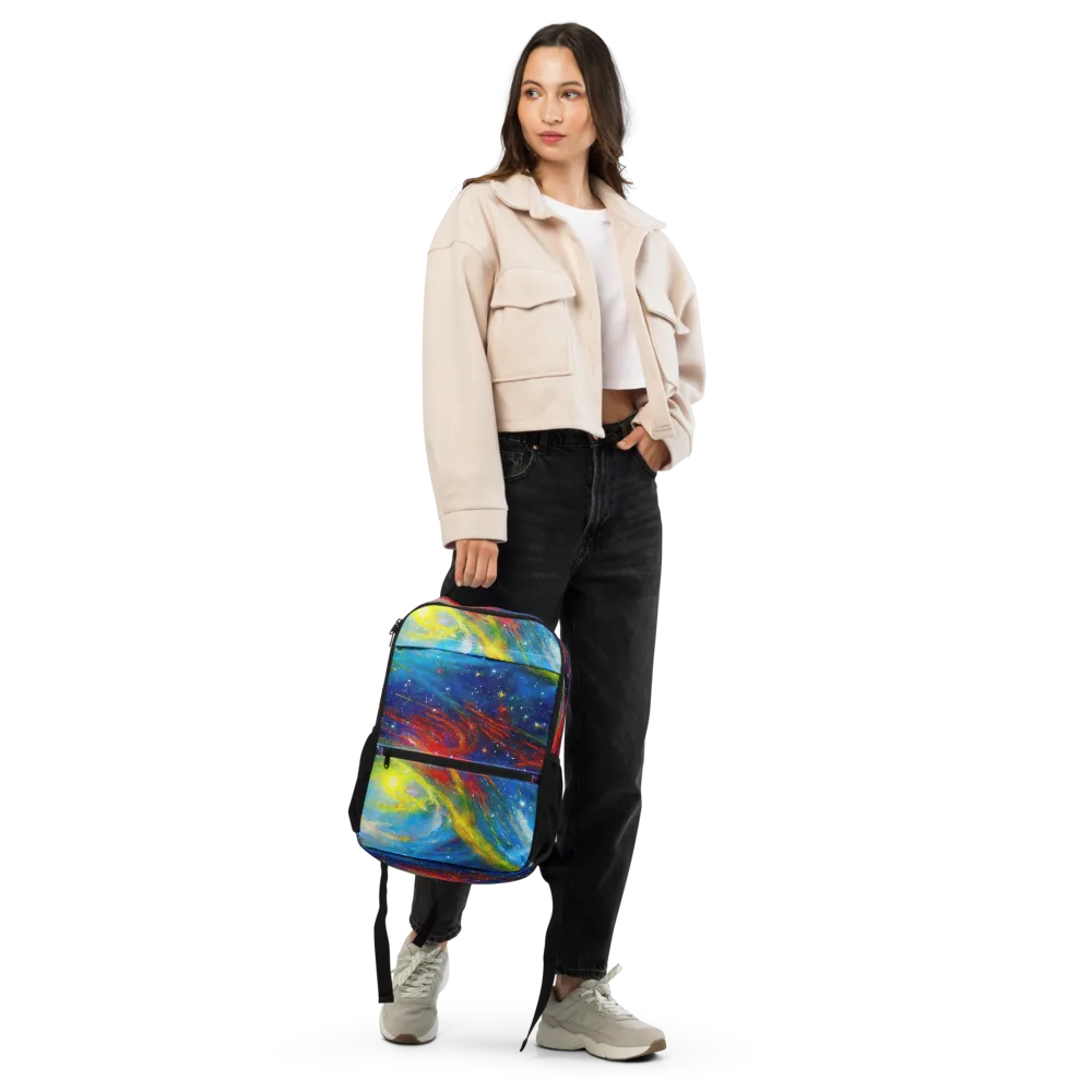 Deep-space Bloom on Utility Backpack — Front