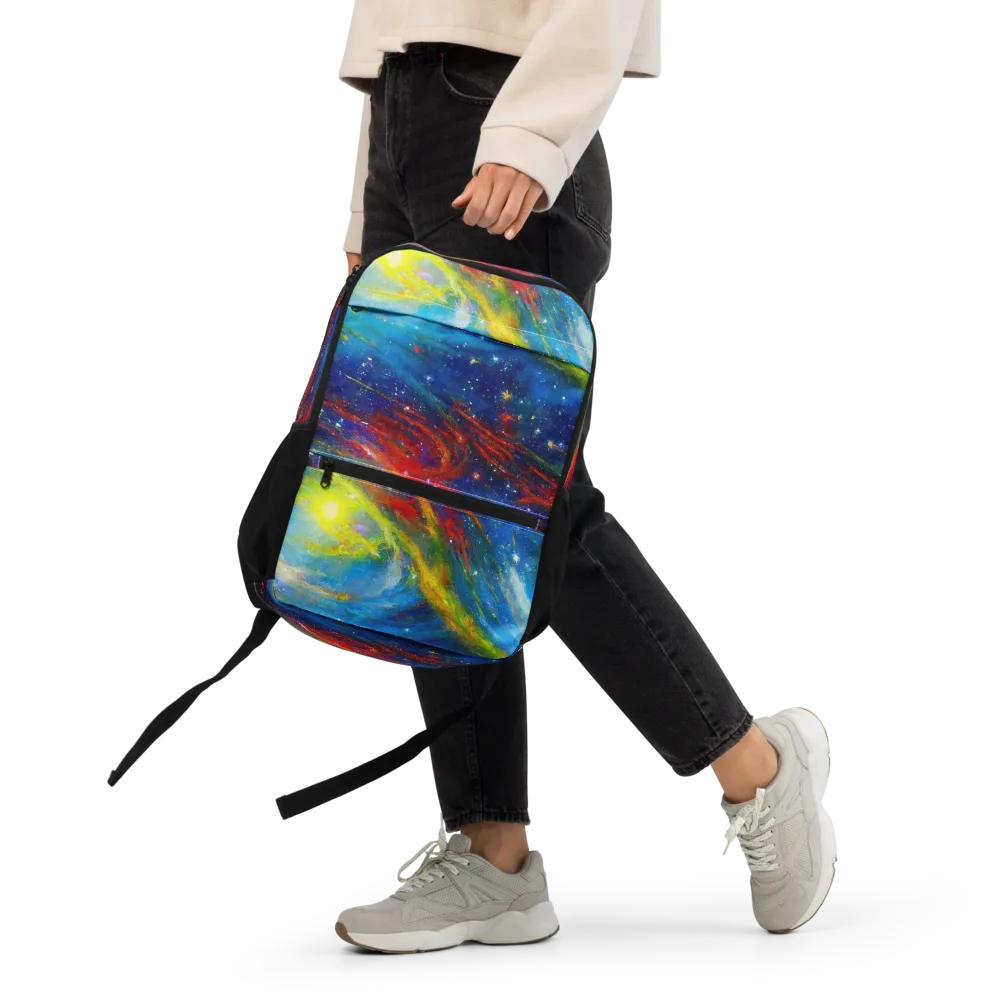 Deep-space Bloom on Utility Backpack — Front