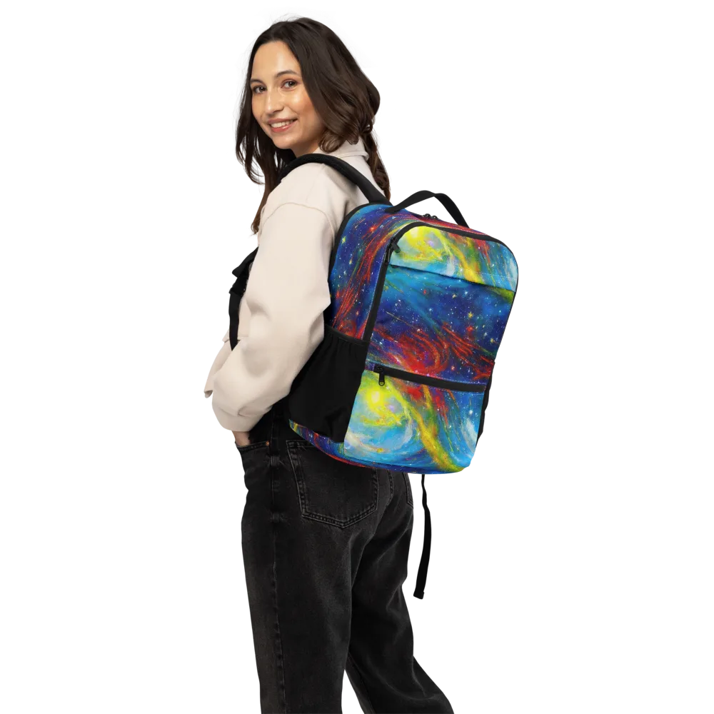 Deep-space Bloom on Utility Backpack — Back