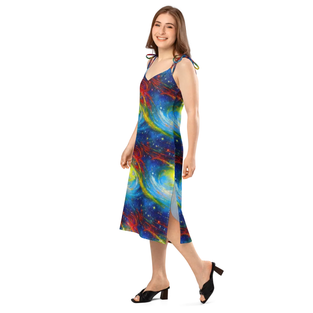 Deep-space Bloom on Slip Dress — Left Front