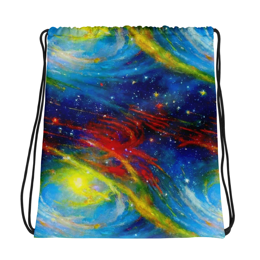Deep-space Bloom on Drawstring Bag — Photo