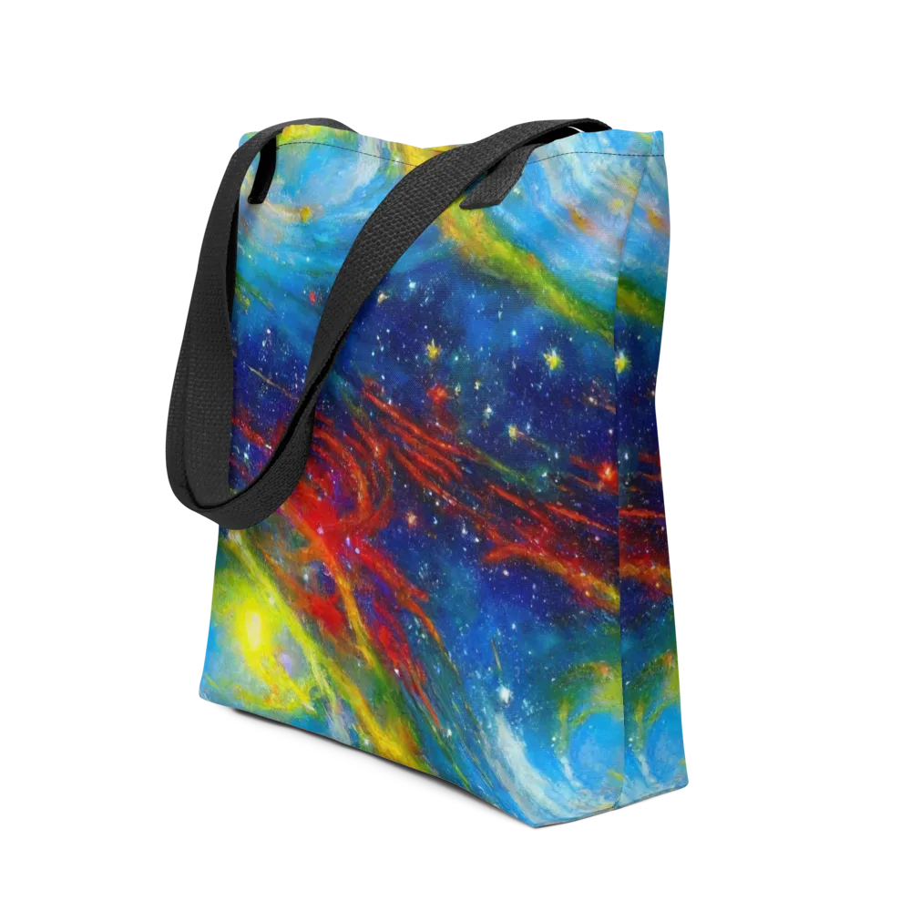 Deep-space Bloom on Tote Bag — Front
