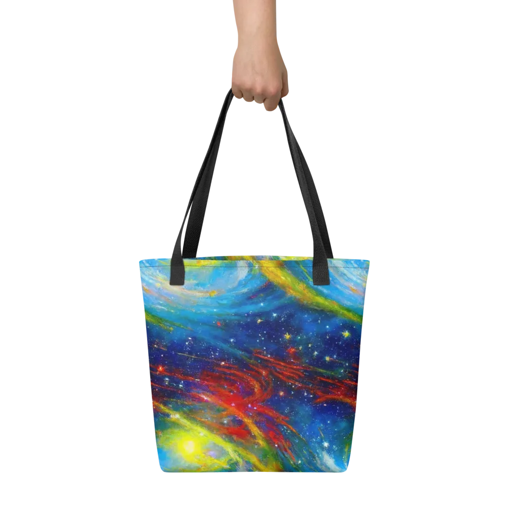 Deep-space Bloom on Tote Bag — Front