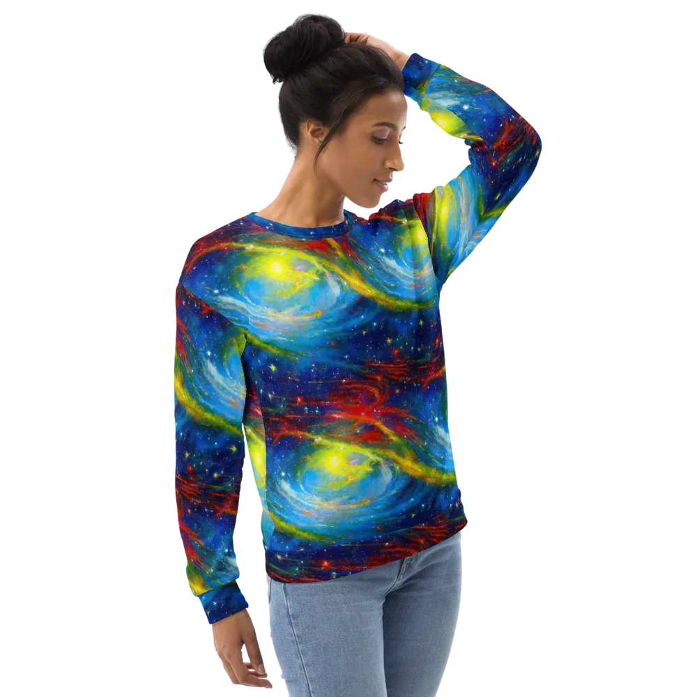 Deep-space Bloom on Sweatshirt — Right Front