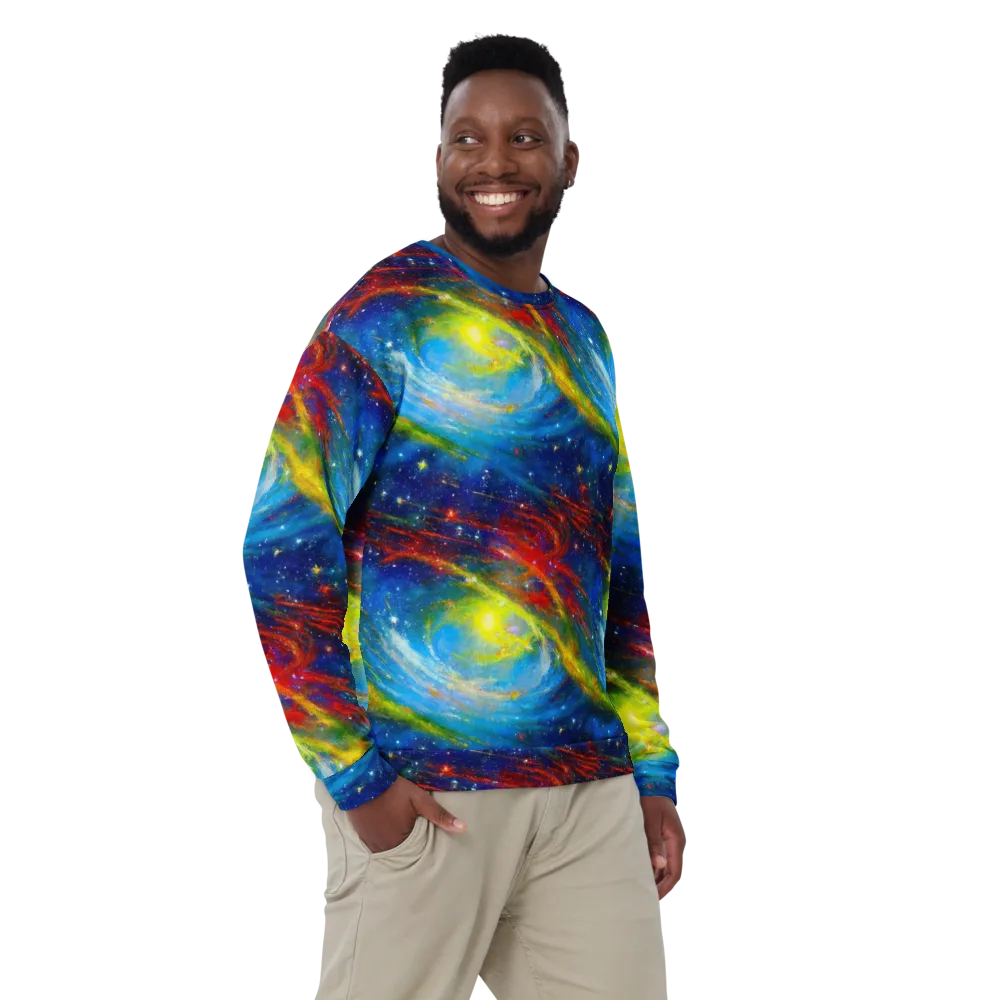 Deep-space Bloom on Sweatshirt — Front
