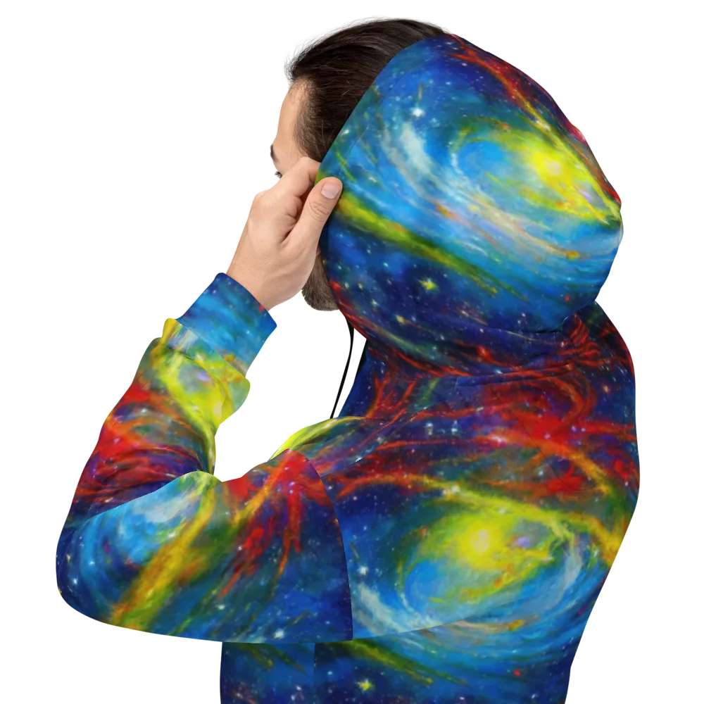 Deep-space Bloom on Hoodie — Back