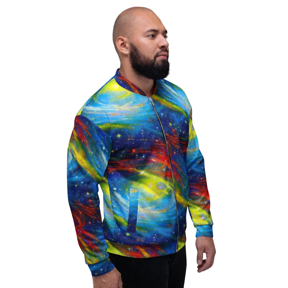 Deep-space Bloom on Bomber Jacket — Right