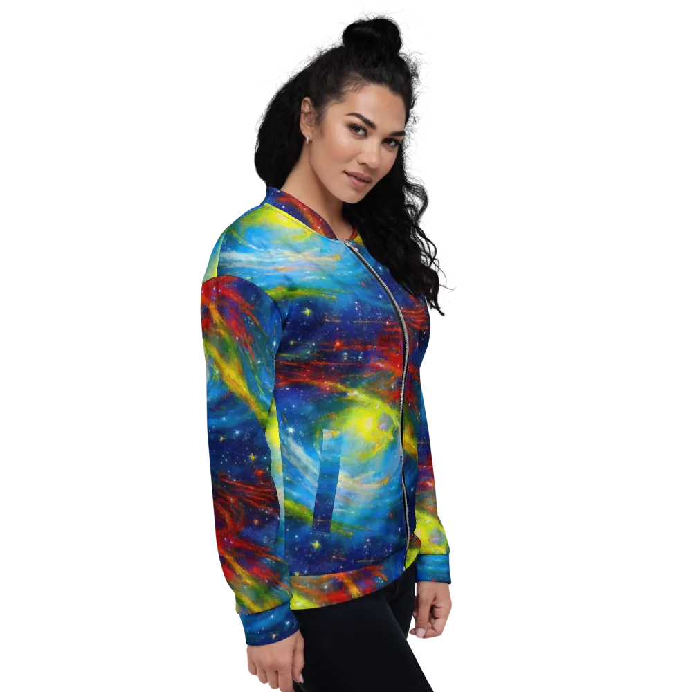 Deep-space Bloom on Bomber Jacket — Right