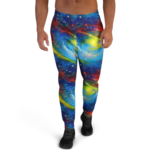 Deep-space Bloom on a Men's Joggers