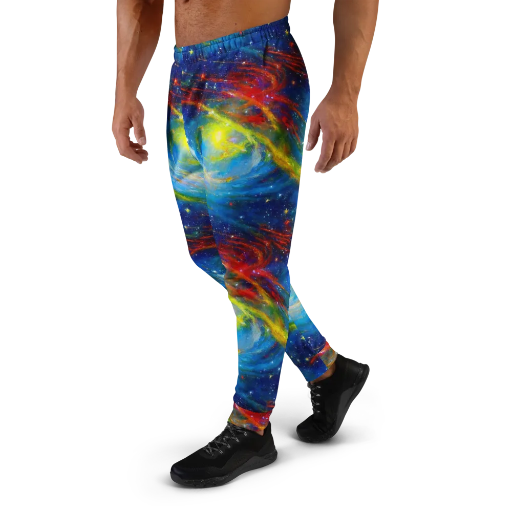 Deep-space Bloom on Men's Joggers — Left