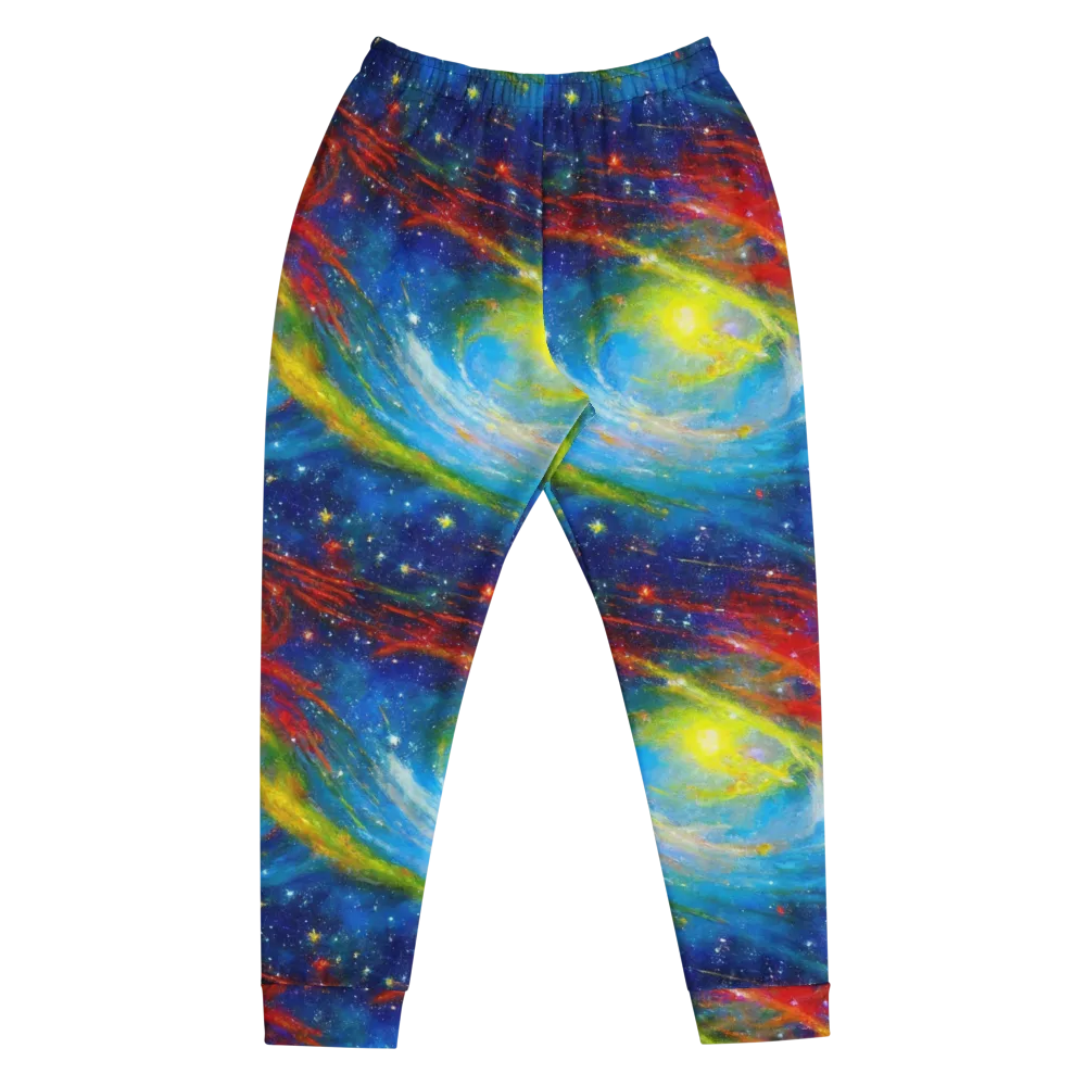 Deep-space Bloom on Men's Joggers — Front
