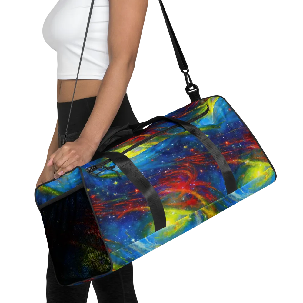 Deep-space Bloom on Duffle Bag — Front
