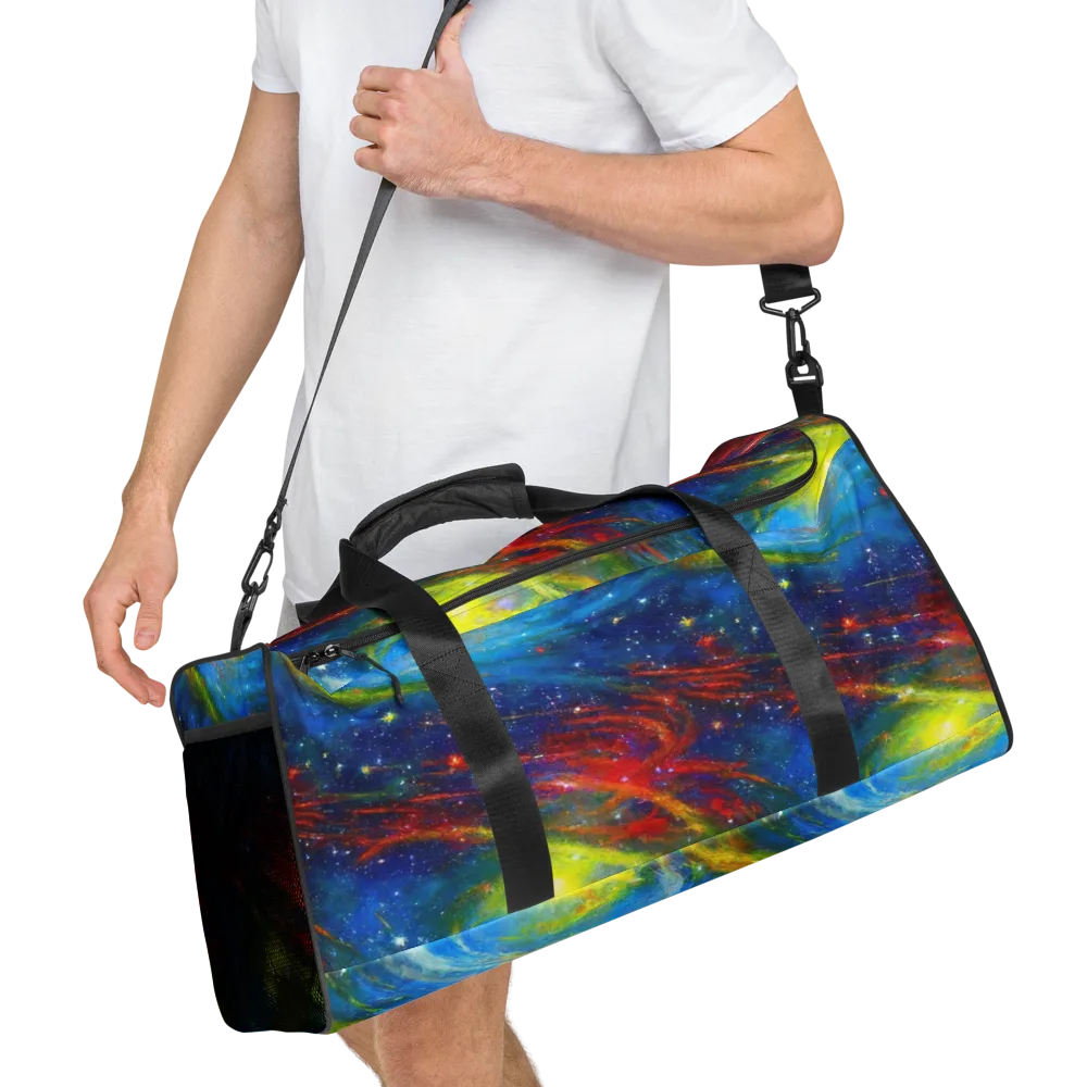 Deep-space Bloom on Duffle Bag — Right Front