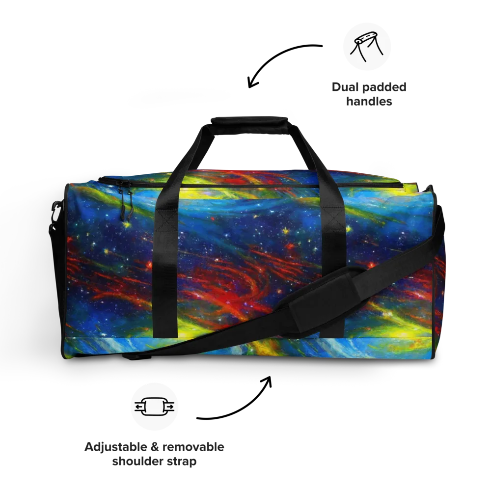 Deep-space Bloom on Duffle Bag — Front