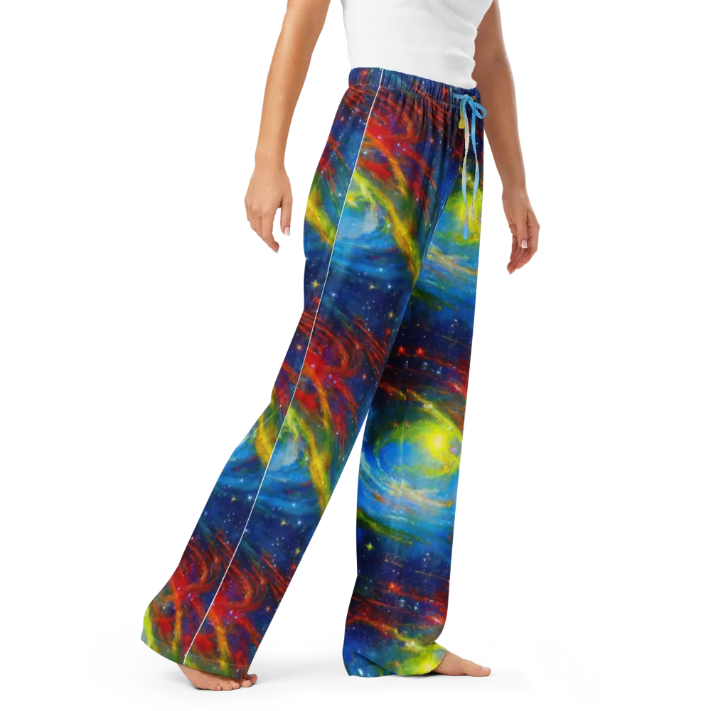Deep-space Bloom on Women's Pajama Pants — Right Front