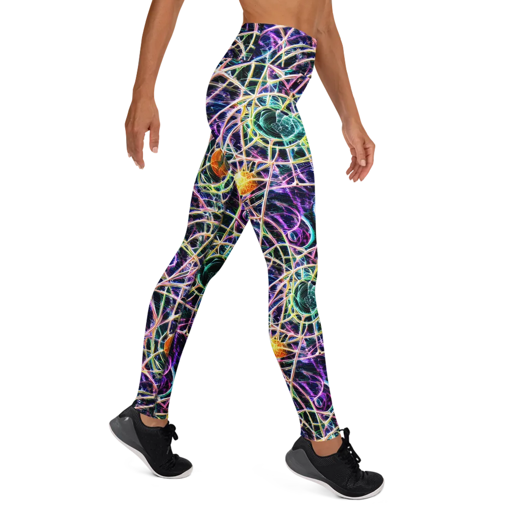 Wölfli Web on Yoga Leggings — Right