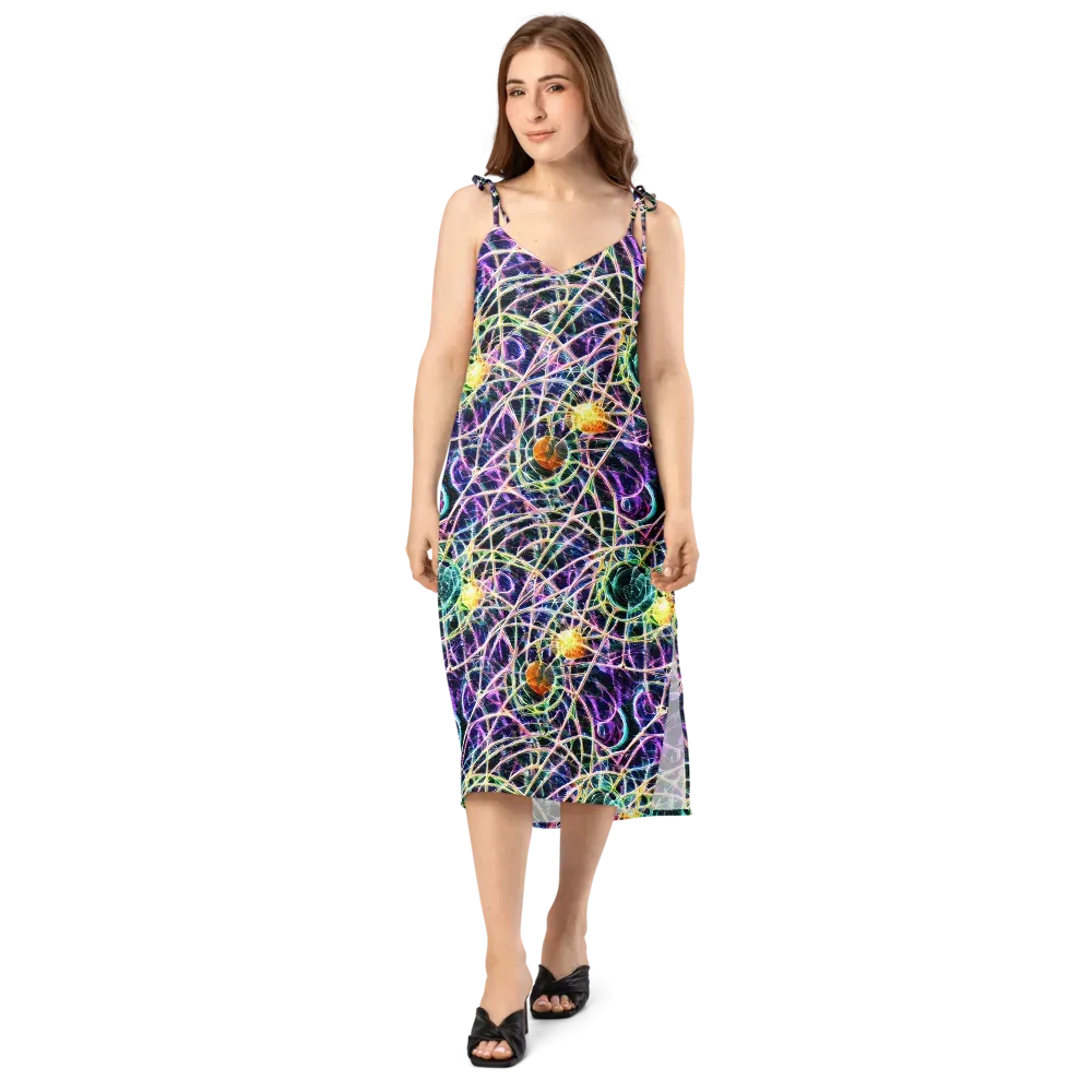 Wölfli Web on Slip Dress — Front