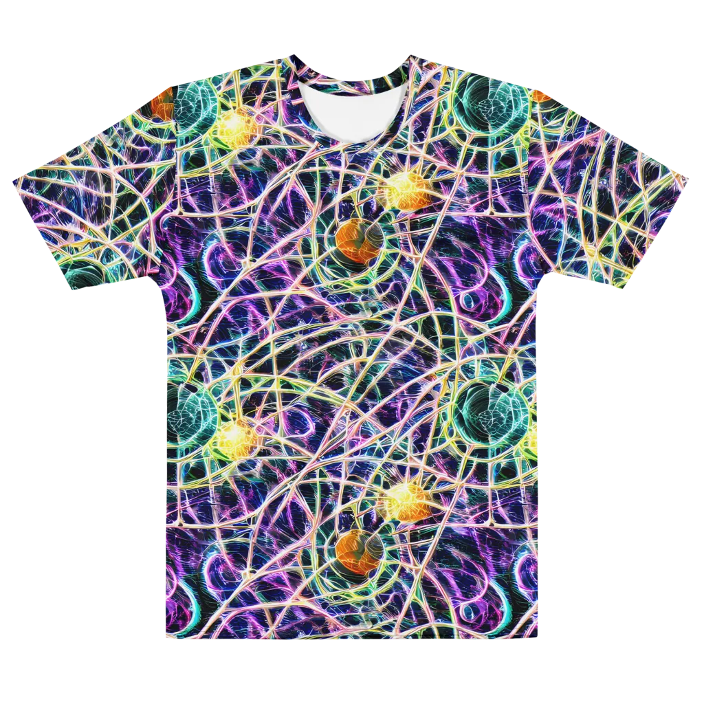 Wölfli Web on Men's Cotton Crew Neck T-Shirt — Front