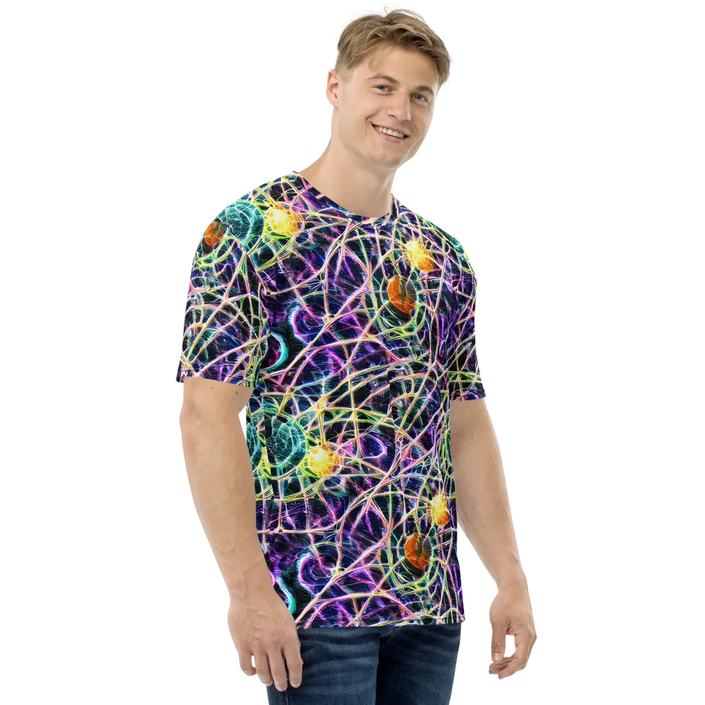 Wölfli Web on Men's Crew Neck T-Shirt — Right