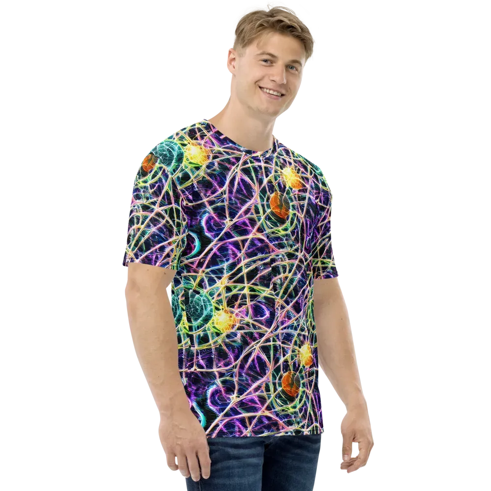 Wölfli Web on Men's Crew Neck T-Shirt — Right