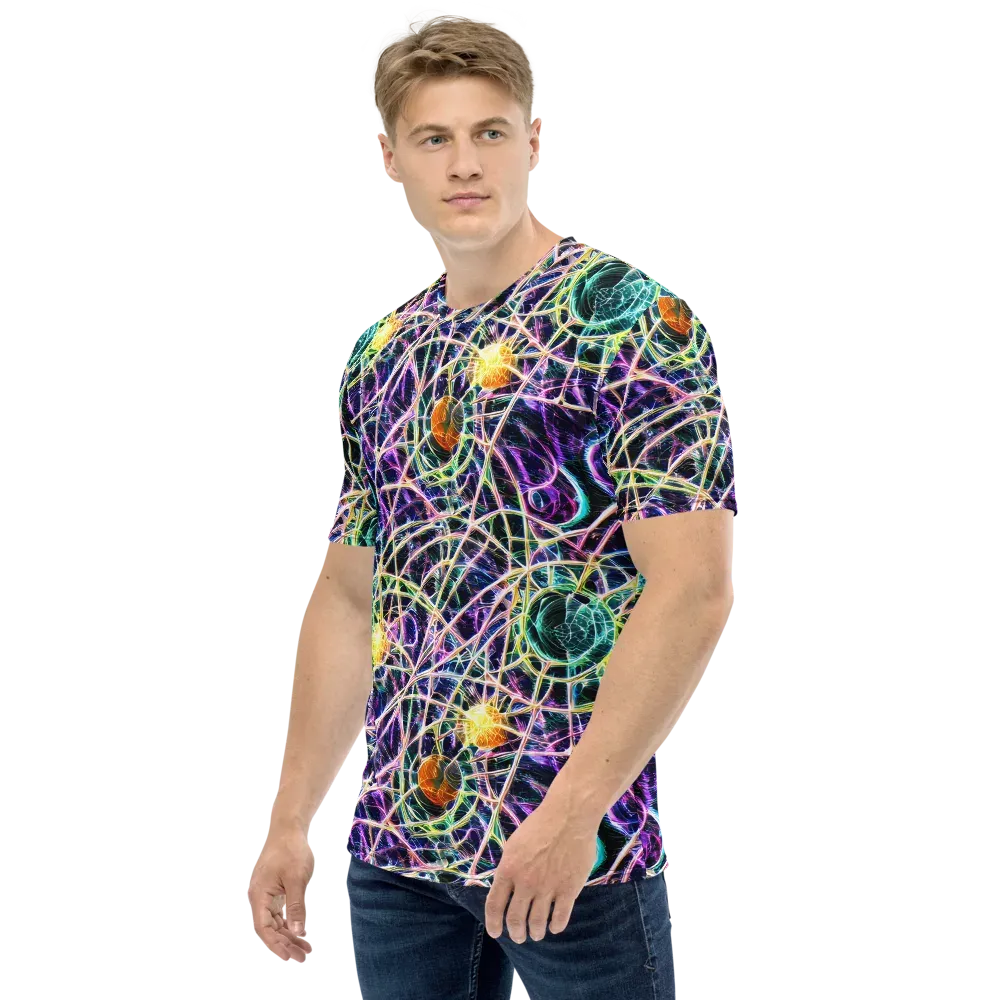 Wölfli Web on Men's Crew Neck T-Shirt — Left