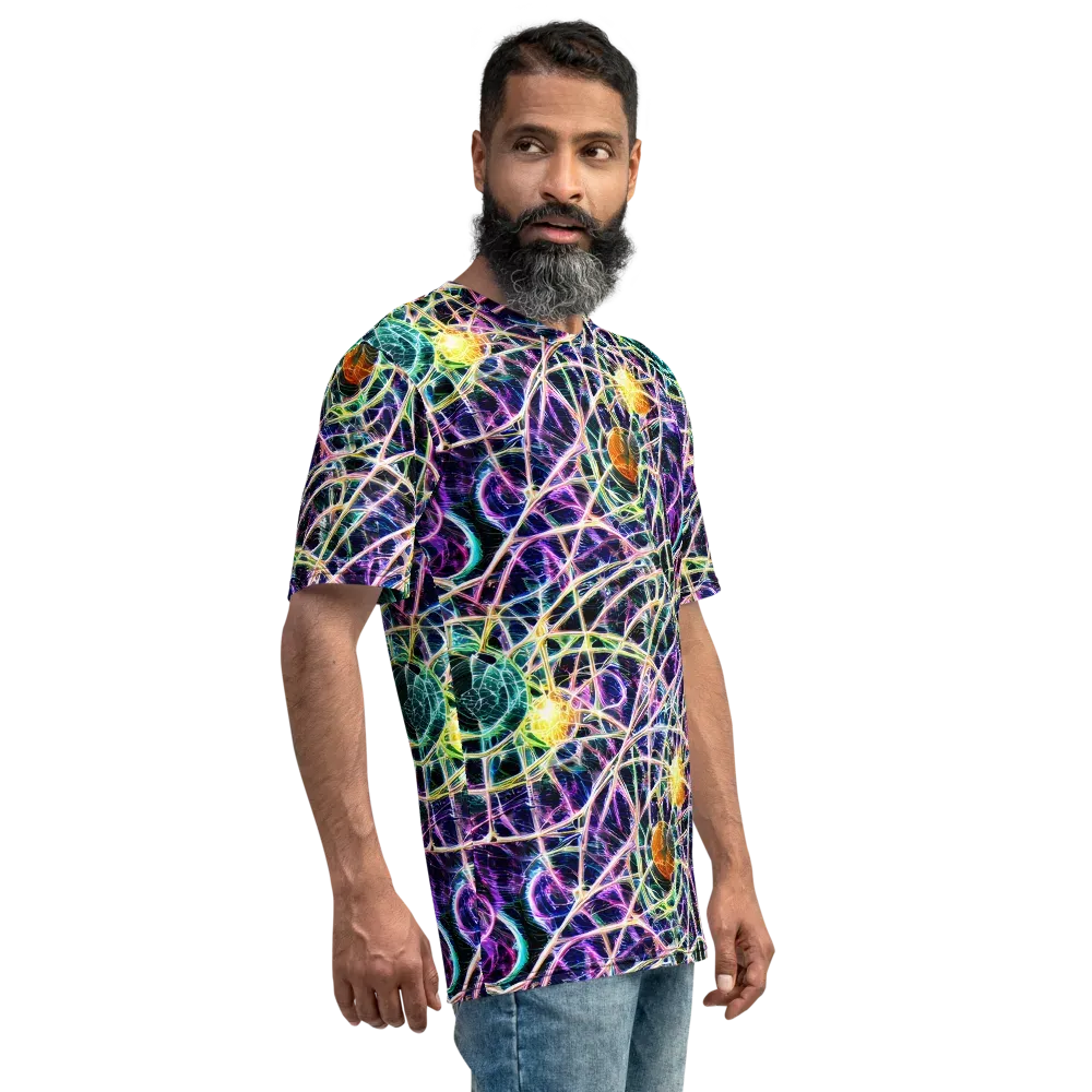 Wölfli Web on Men's Crew Neck T-Shirt — Right