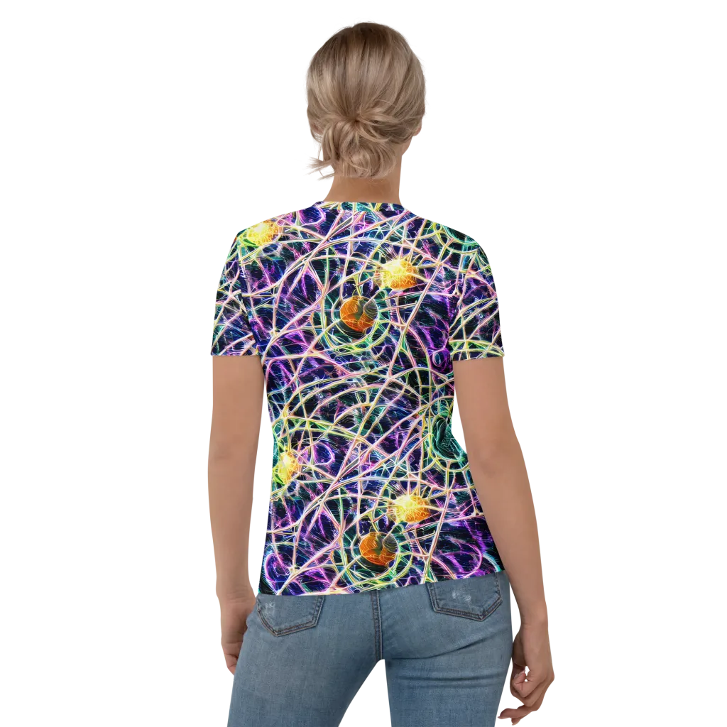 Wölfli Web on Women's Crew Neck T-Shirt — Back