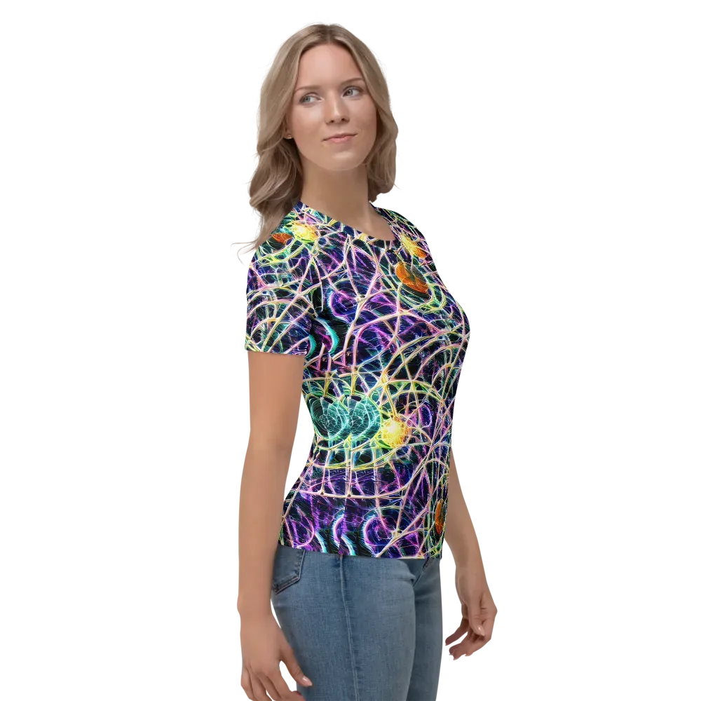 Wölfli Web on Women's Crew Neck T-Shirt — Right