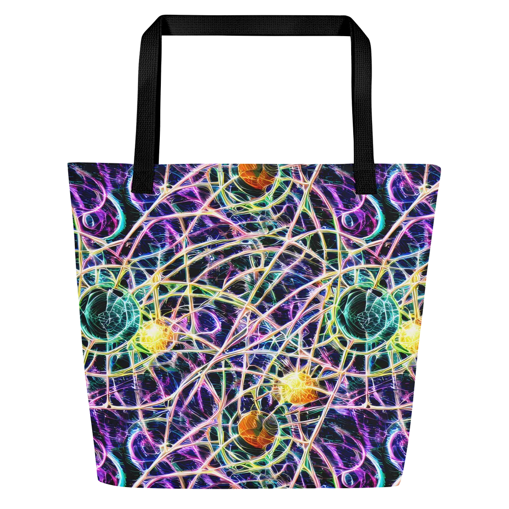 Wölfli Web on Large Tote Bag W/ Pocket — Front