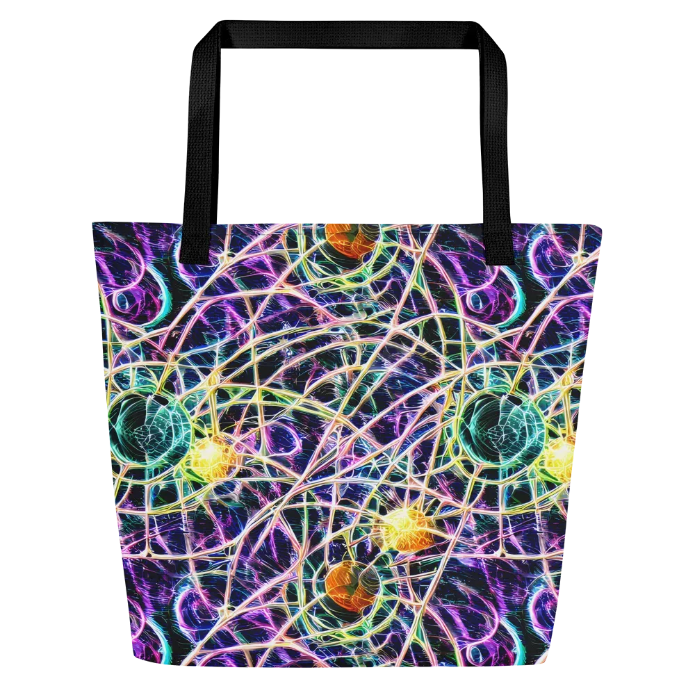 Wölfli Web on Large Tote Bag W/ Pocket — Front
