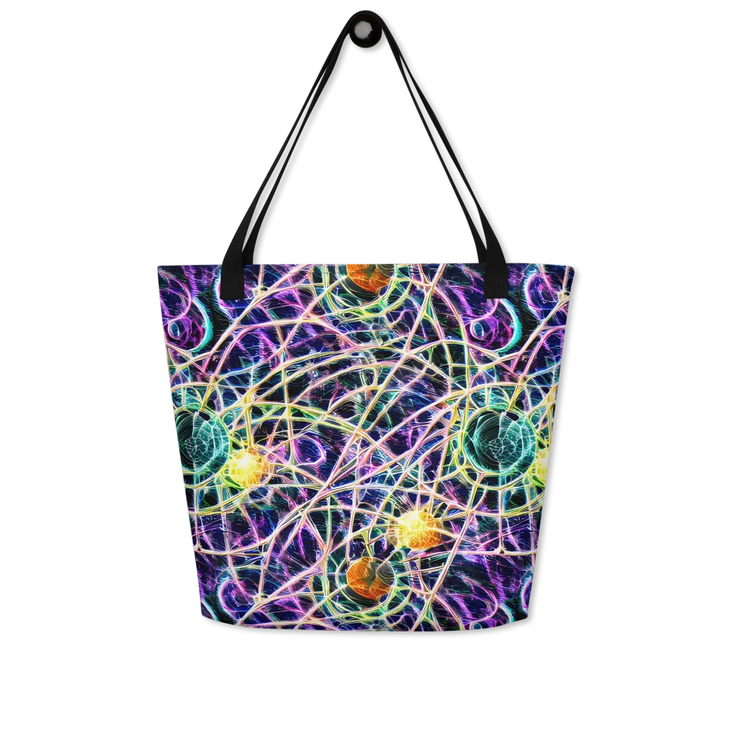 Wölfli Web on Large Tote Bag W/ Pocket — Front