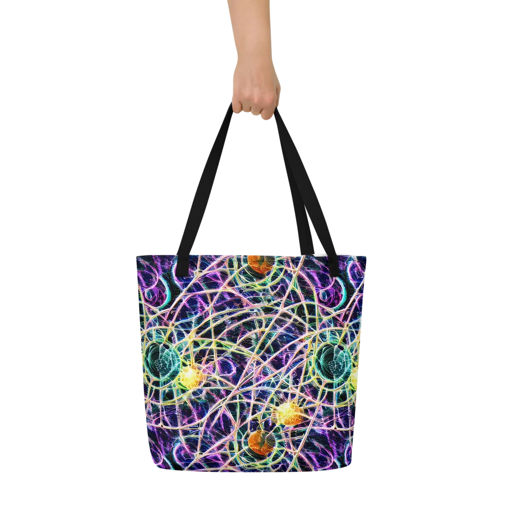 Wölfli Web on Large Tote Bag W/ Pocket — Front