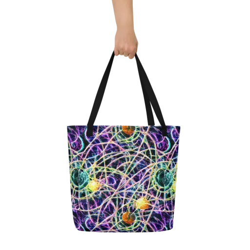 Wölfli Web on a Large Tote Bag W/ Pocket