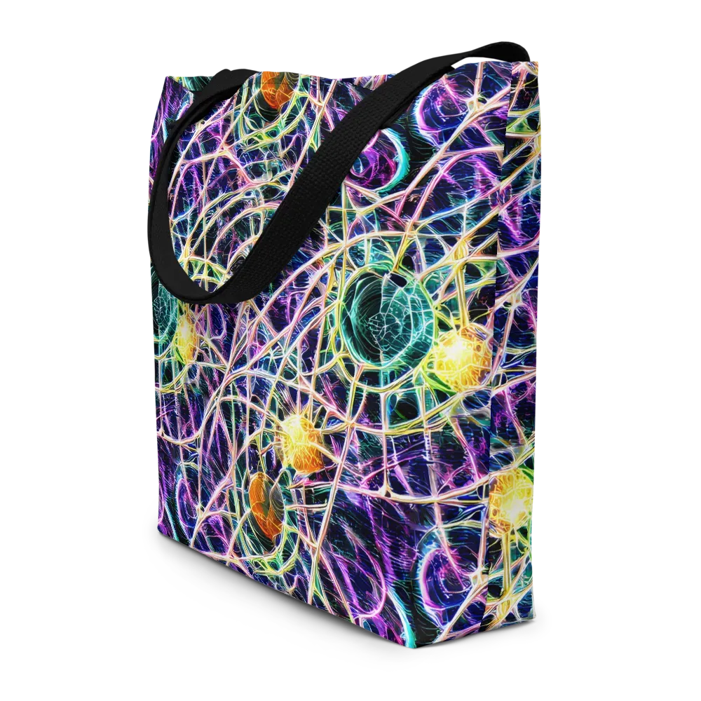 Wölfli Web on Large Tote Bag W/ Pocket — Front