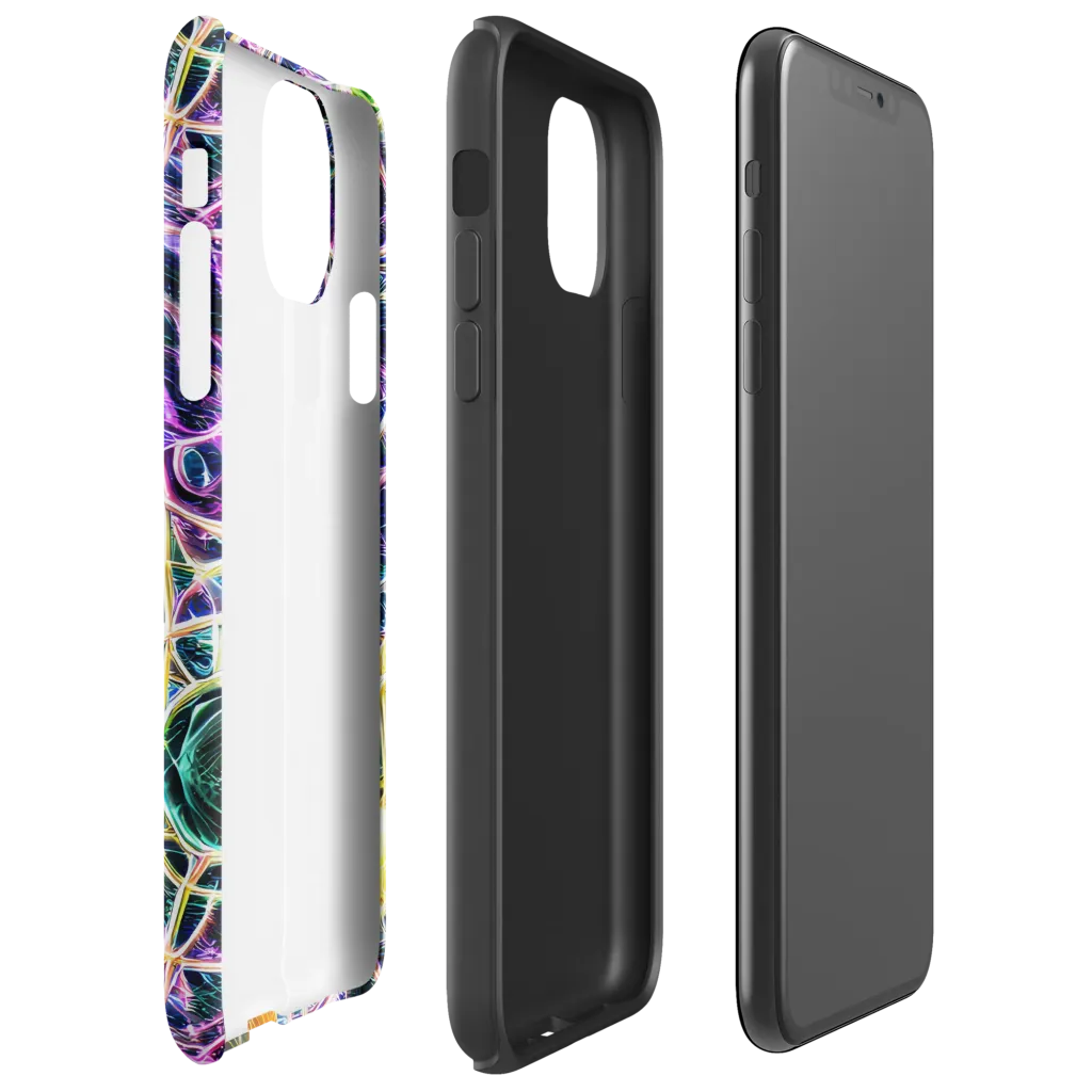 Wölfli Web on Tough Case for iPhone® — Right